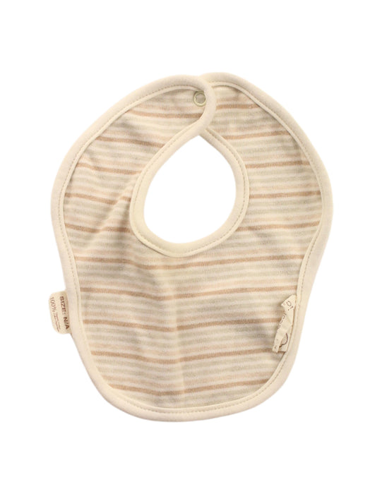A Beige Bibs from Organic Natural Charm in size O/S for boy. (Front View)