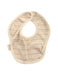 A Beige Bibs from Organic Natural Charm in size O/S for boy. (Front View)