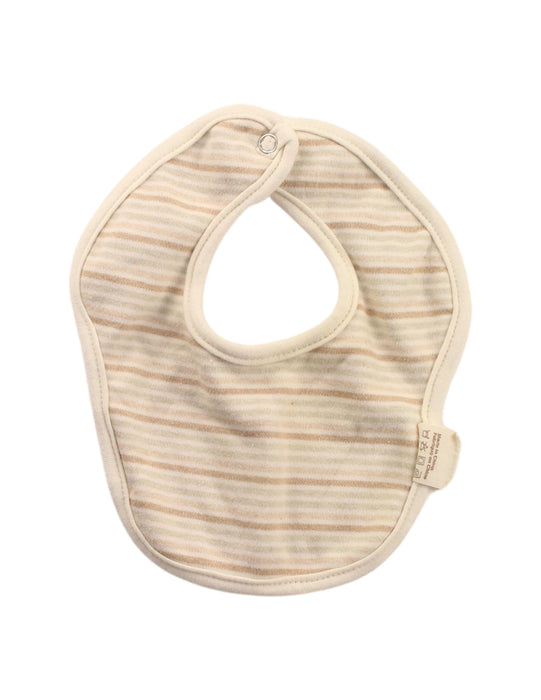 A Beige Bibs from Organic Natural Charm in size O/S for boy. (Back View)