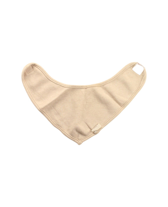 A Beige Bibs from Organic Natural Charm in size O/S for neutral. (Back View)