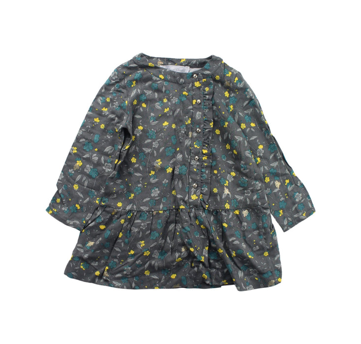 A Grey Long Sleeve Dresses from Tartine et Chocolat in size 2T for girl. (Front View)