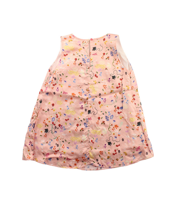 A Peach Sleeveless Dresses from Roly Pony in size 2T for girl. (Back View)