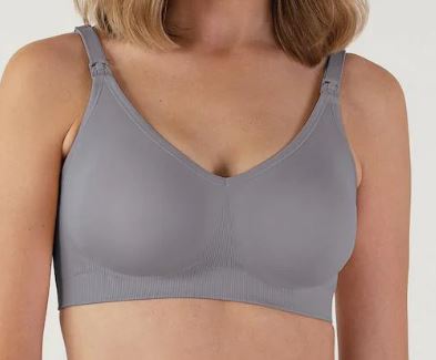 A Grey Bras from Bravado in size M for maternity. (Front View)