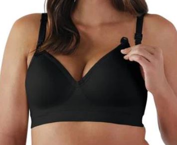 A Black Bras from Bravado in size M for maternity. (Front View)