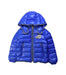 A Blue Puffer/Quilted Jackets from Moncler in size 8Y for boy. (Front View)