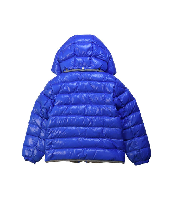 A Blue Puffer/Quilted Jackets from Moncler in size 8Y for boy. (Back View)