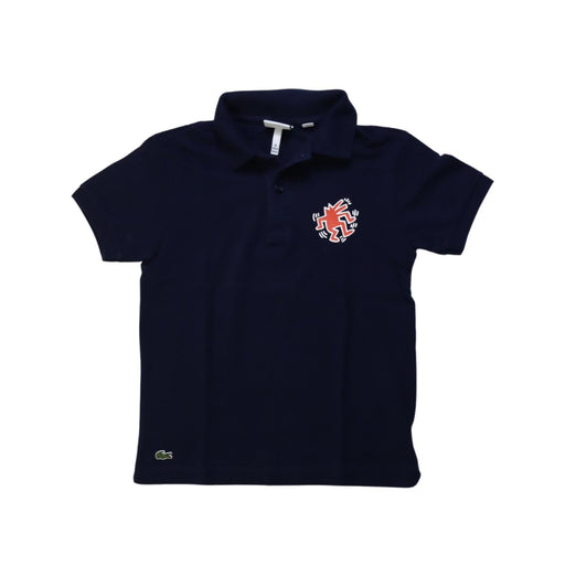 A Navy Short Sleeve Polos from Lacoste in size 8Y for boy. (Front View)