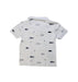 A White Short Sleeve Polos from Lacoste in size 8Y for boy. (Back View)