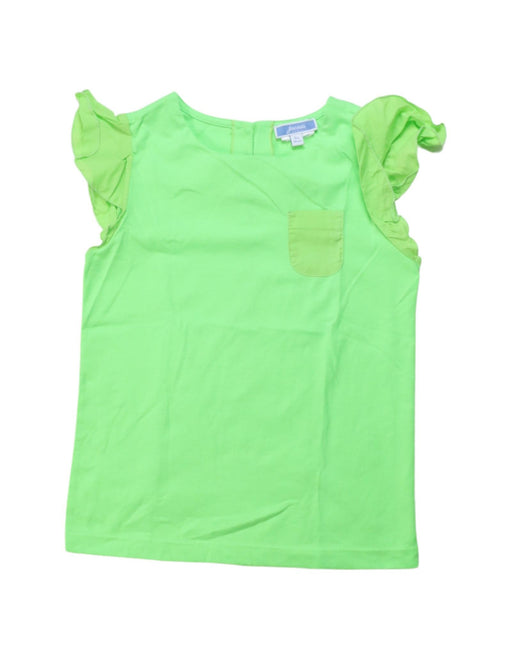 A Green Short Sleeve Tops from Jacadi in size 6T for girl. (Front View)