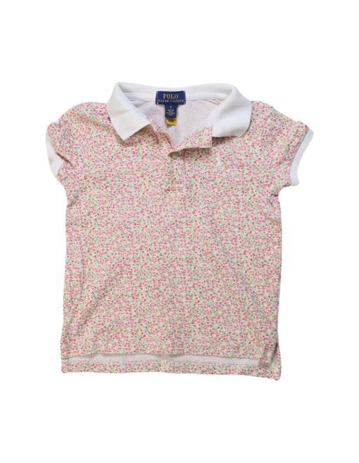 A Multicolour Short Sleeve Polos from Polo Ralph Lauren in size 5T for girl. (Front View)