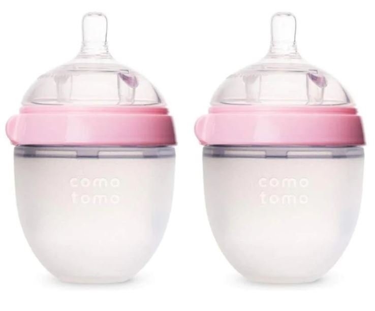 A Pink Utensils & Containers from Como Tomo in size 0-3M for girl. (Front View)