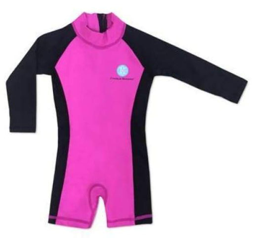 A Pink Swimsuits from Charlie Banana in size 6-12M for girl. (Front View)