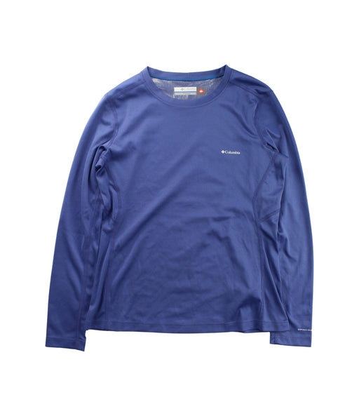 A Blue Long Sleeve T Shirts from Columbia in size 9Y for boy. (Front View)