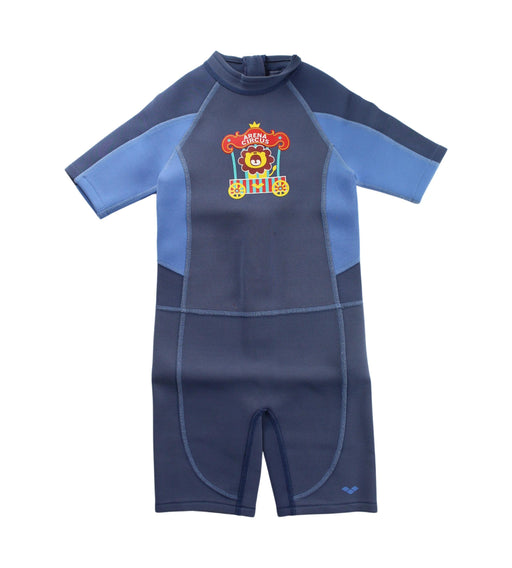 A Blue Wetsuits from Arena in size 5T for boy. (Front View)