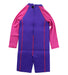 A Purple Wetsuits from Arena in size 5T for girl. (Back View)