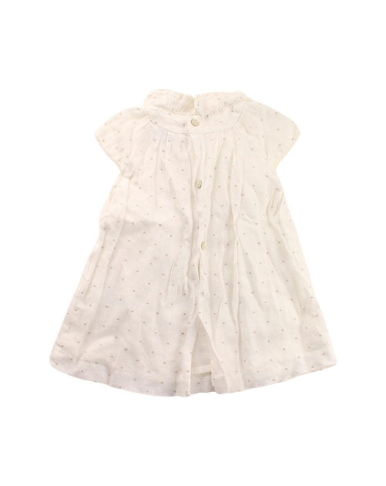 A White Short Sleeve Dresses from Pili Carrera in size 6-12M for girl. (Back View)