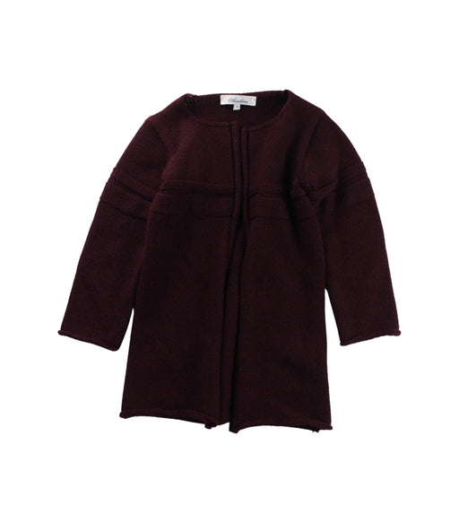 A Burgundy Cardigans from Claudine in size 3T for girl. (Front View)