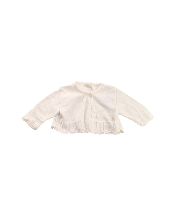 A White Cardigans from Paz Rodriguez in size 3T for girl. (Front View)
