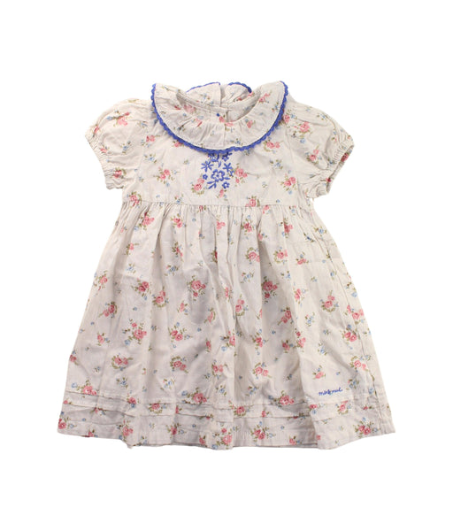 A White Short Sleeve Dresses from Minkmui in size 12-18M for girl. (Front View)