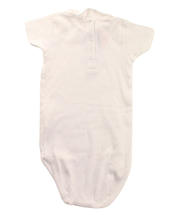 A White Short Sleeve Bodysuits from Bonpoint in size 2T for neutral. (Back View)