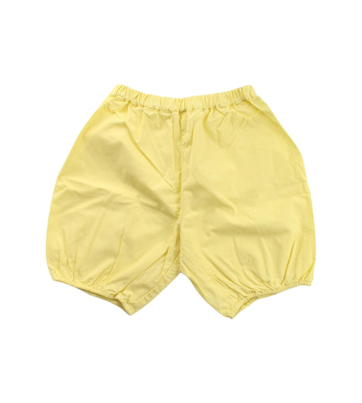 A Yellow Shorts from Bonpoint in size 12-18M for girl. (Front View)