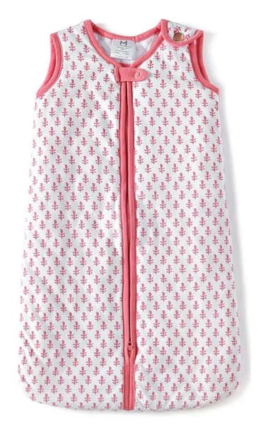 A Pink Sleepsacs from Malabar Baby in size 6-12M for girl. (Front View)