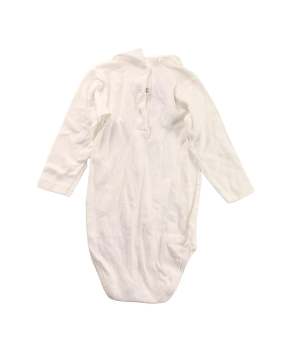 A White Long Sleeve Bodysuits from Bonpoint in size 12-18M for boy. (Back View)