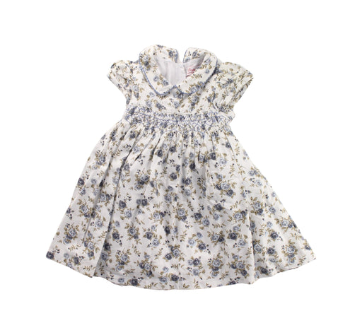 A White Short Sleeve Dresses from Confiture in size 12-18M for girl. (Front View)