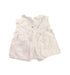 A White Sleeveless Dresses from Bonton in size 6-12M for girl. (Back View)