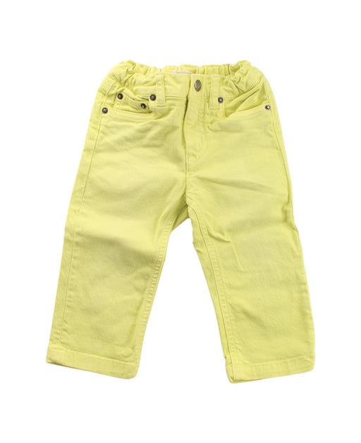 A Yellow Casual Pants from Bonpoint in size 6-12M for boy. (Front View)