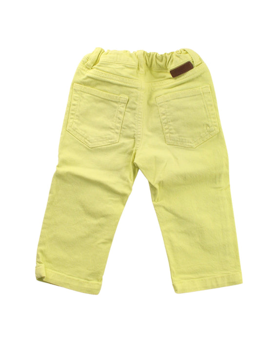 A Yellow Casual Pants from Bonpoint in size 6-12M for boy. (Back View)