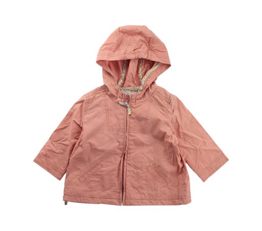 A Peach Lightweight Jackets from Bonpoint in size 6-12M for girl. (Front View)