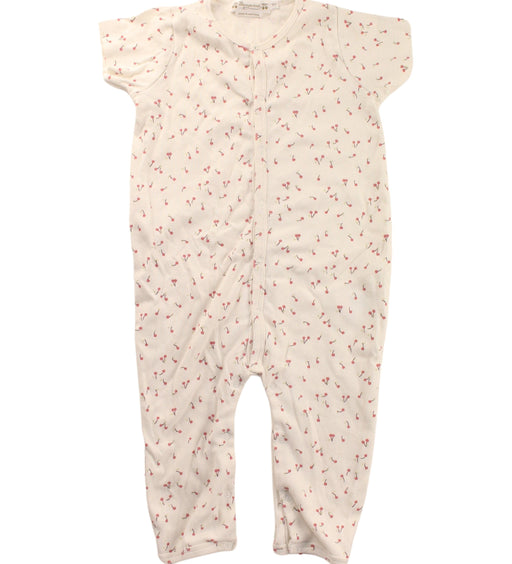 A White Short Sleeve Jumpsuits from Bonpoint in size 12-18M for girl. (Front View)