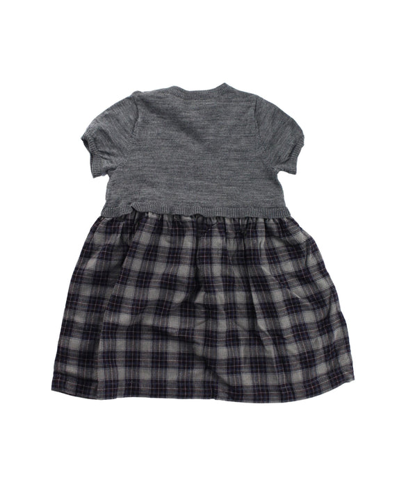 A Grey Short Sleeve Dresses from Bonpoint in size 12-18M for girl. (Back View)