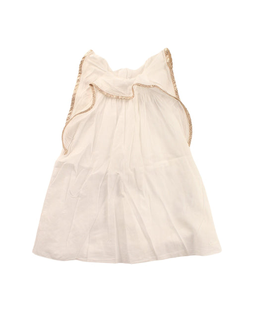 A White Sleeveless Dresses from Chloe in size 6-12M for girl. (Front View)