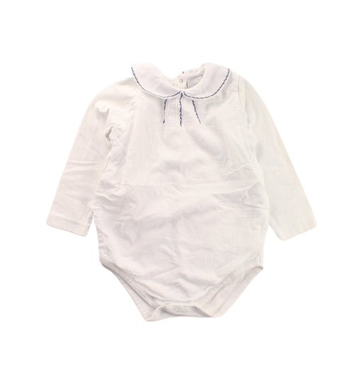A White Long Sleeve Bodysuits from Pepa London in size 12-18M for girl. (Front View)
