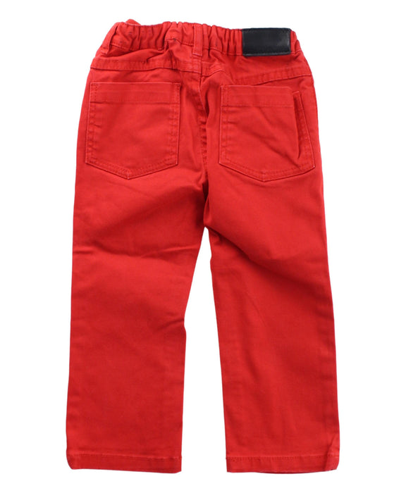 A Red Casual Pants from Jacadi in size 2T for neutral. (Back View)