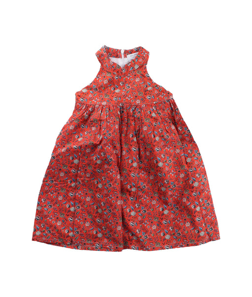 A Red Sleeveless Dresses from Sea Apple in size 2T for girl. (Front View)