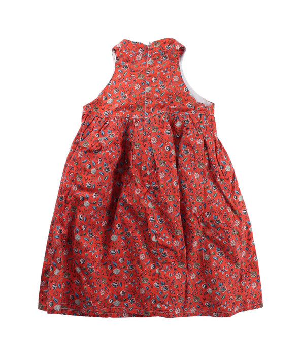 A Red Sleeveless Dresses from Sea Apple in size 2T for girl. (Back View)