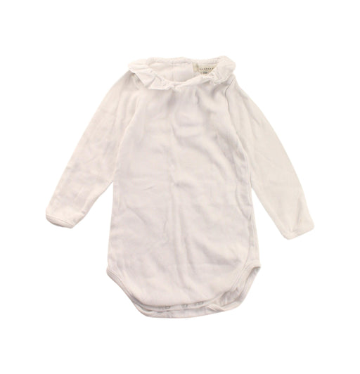 A White Long Sleeve Bodysuits from Benebene in size 2T for girl. (Front View)
