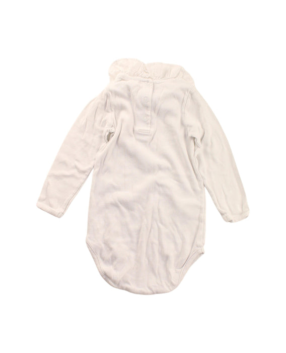 A White Long Sleeve Bodysuits from Benebene in size 2T for girl. (Back View)