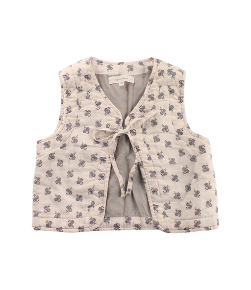 A Beige Outerwear Vests from Benebene in size 3T for girl. (Front View)