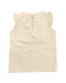 A White Sleeveless Tops from Bonton in size 2T for girl. (Back View)