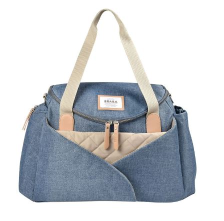 A Blue Diaper Bags from Beaba in size O/S for neutral. (Front View)
