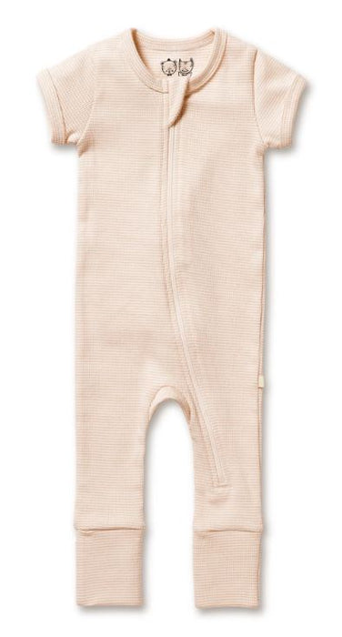 A Pink Jumpsuits from Wilson & Frenchy in size 0-3M for girl. (Front View)