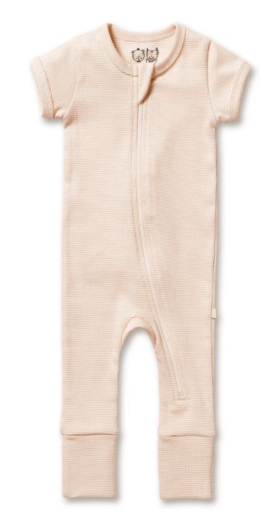 A Pink Jumpsuits from Wilson & Frenchy in size 0-3M for girl. (Front View)