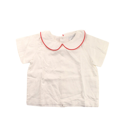 A White Short Sleeve Tops from Rachel Riley in size 2T for girl. (Front View)