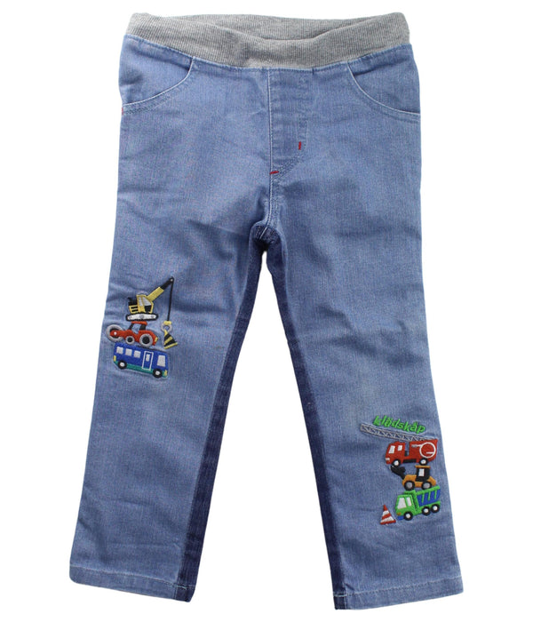 A Blue Jeans from Kladskap in size 2T for boy. (Front View)