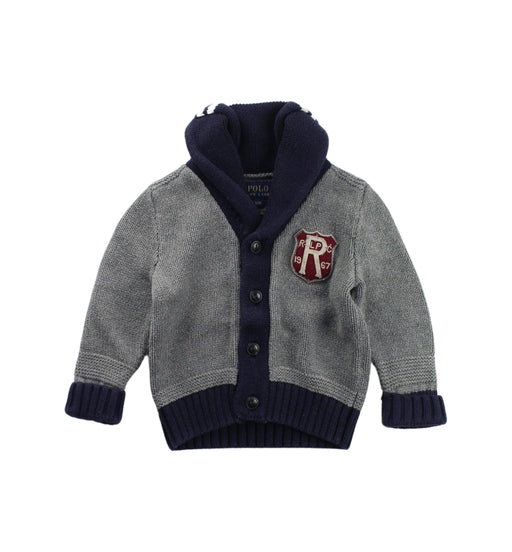 A Blue Cardigans from Polo Ralph Lauren in size 6-12M for boy. (Front View)
