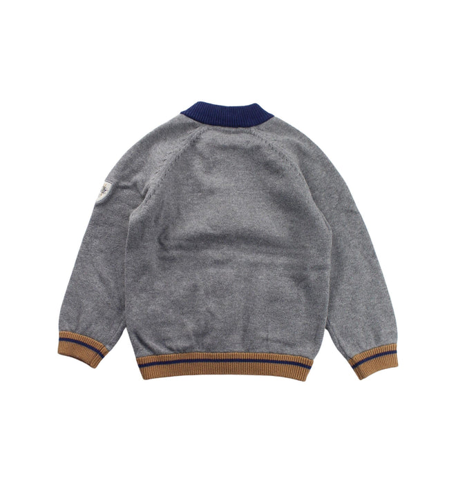 A Grey Knit Sweaters from Cyrillus in size 3T for boy. (Back View)
